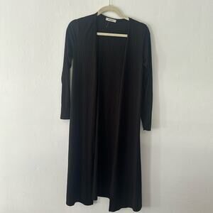 Black coverup | light sweater | office attire | long sweater | lounge